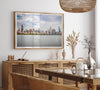 A fine art print of the Chicago skyline with Lake Michigan in the forefront. Perfect for home or office decor.