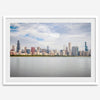 A fine art print of the Chicago skyline with Lake Michigan in the forefront. Perfect for home or office decor.