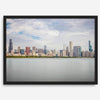 A fine art print of the Chicago skyline with Lake Michigan in the forefront. Perfect for home or office decor.
