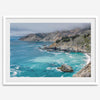 Big Sur Beach Fine Art Print - California Ocean Landscape Photography Blue Wall Art, Framed Large Beach Poster for Office or Home Decor