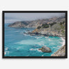 Big Sur Beach Fine Art Print - California Ocean Landscape Photography Blue Wall Art, Framed Large Beach Poster for Office or Home Decor