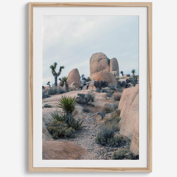 Fine Art California Desert Print - Extra Large Desert Photography Wall Art, Framed Joshua Tree National Park Poster for Wall Decor