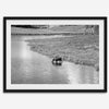 Capture the spirit of Rocky Mountain National Park with this black and white fine art Moose photo print. A majestic Moose stands drinking from the valley river. A timeless nature wall art that transports you to the calming beauty of Colorado.