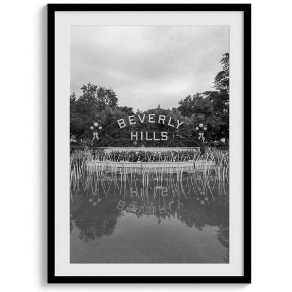 Los Angeles Wall Art – Set of 3 Black and White Prints Featuring LA Icons