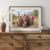 Arizona Desert Wall Art featuring a blooming hedgehog cactus in Saguaro National Park