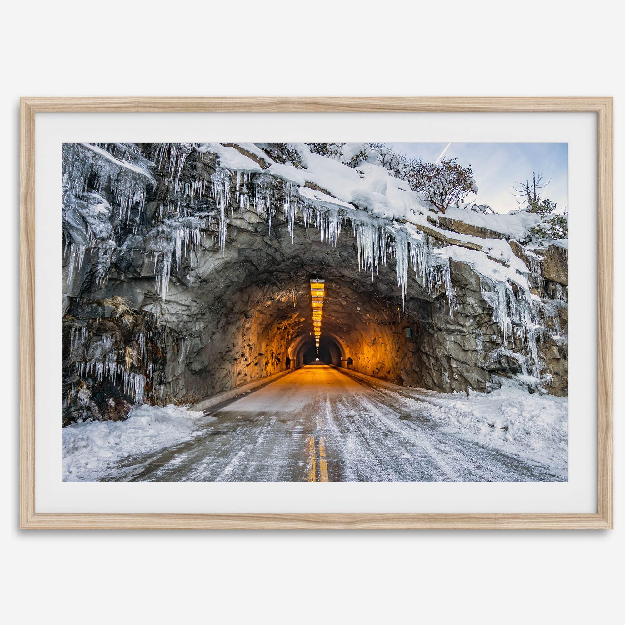 Fine Art Yosemite Mountain Print - Winter Wall Art, Yosemite National Park Art Gift, Snowy Mountains Wall Art, Western Nature Decor