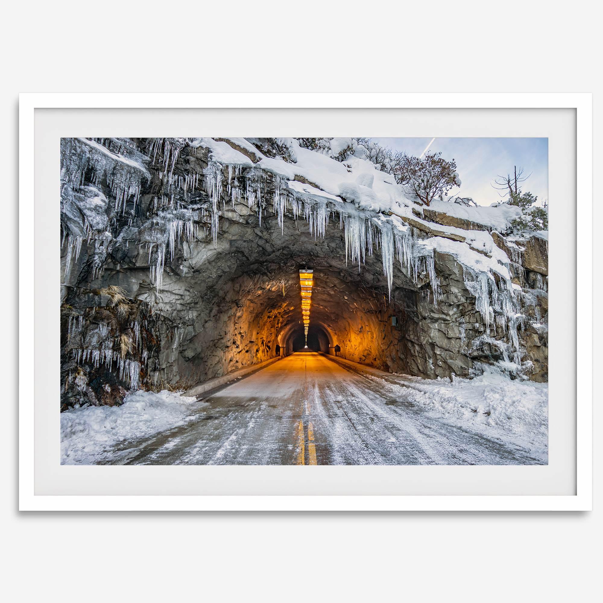 Fine Art Yosemite Mountain Print - Winter Wall Art, Yosemite National Park Art Gift, Snowy Mountains Wall Art, Western Nature Decor