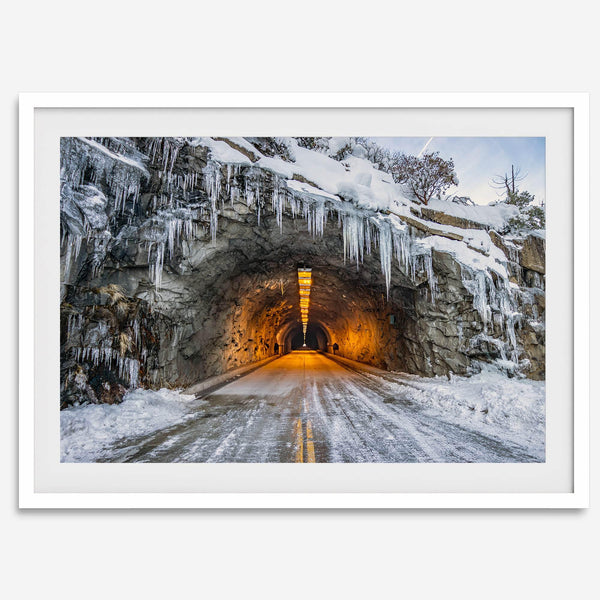 Fine Art Yosemite Mountain Print - Winter Wall Art, Yosemite National Park Art Gift, Snowy Mountains Wall Art, Western Nature Decor