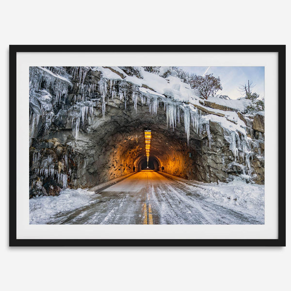 Fine Art Yosemite Mountain Print - Winter Wall Art, Yosemite National Park Art Gift, Snowy Mountains Wall Art, Western Nature Decor