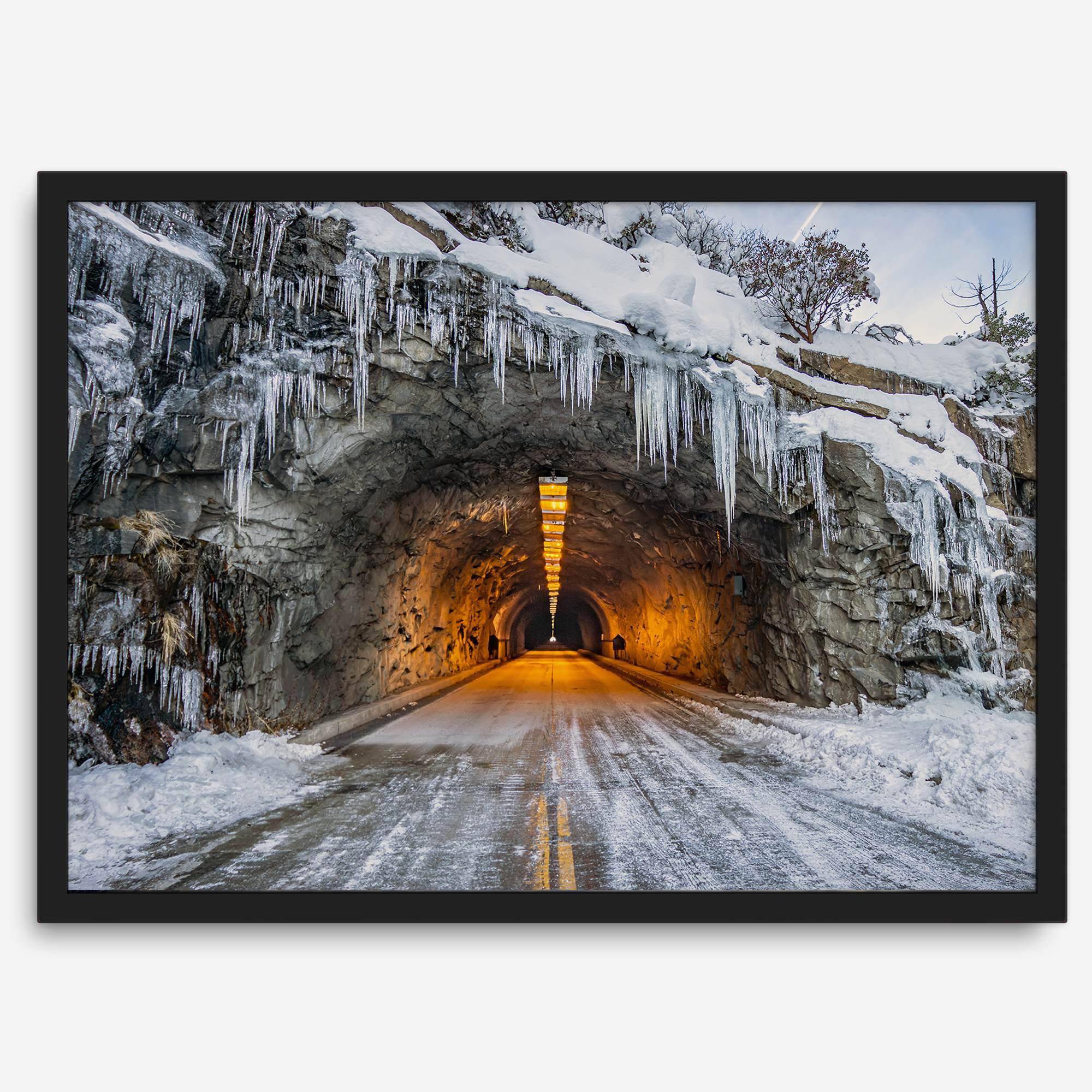 Fine Art Yosemite Mountain Print - Winter Wall Art, Yosemite National Park Art Gift, Snowy Mountains Wall Art, Western Nature Decor