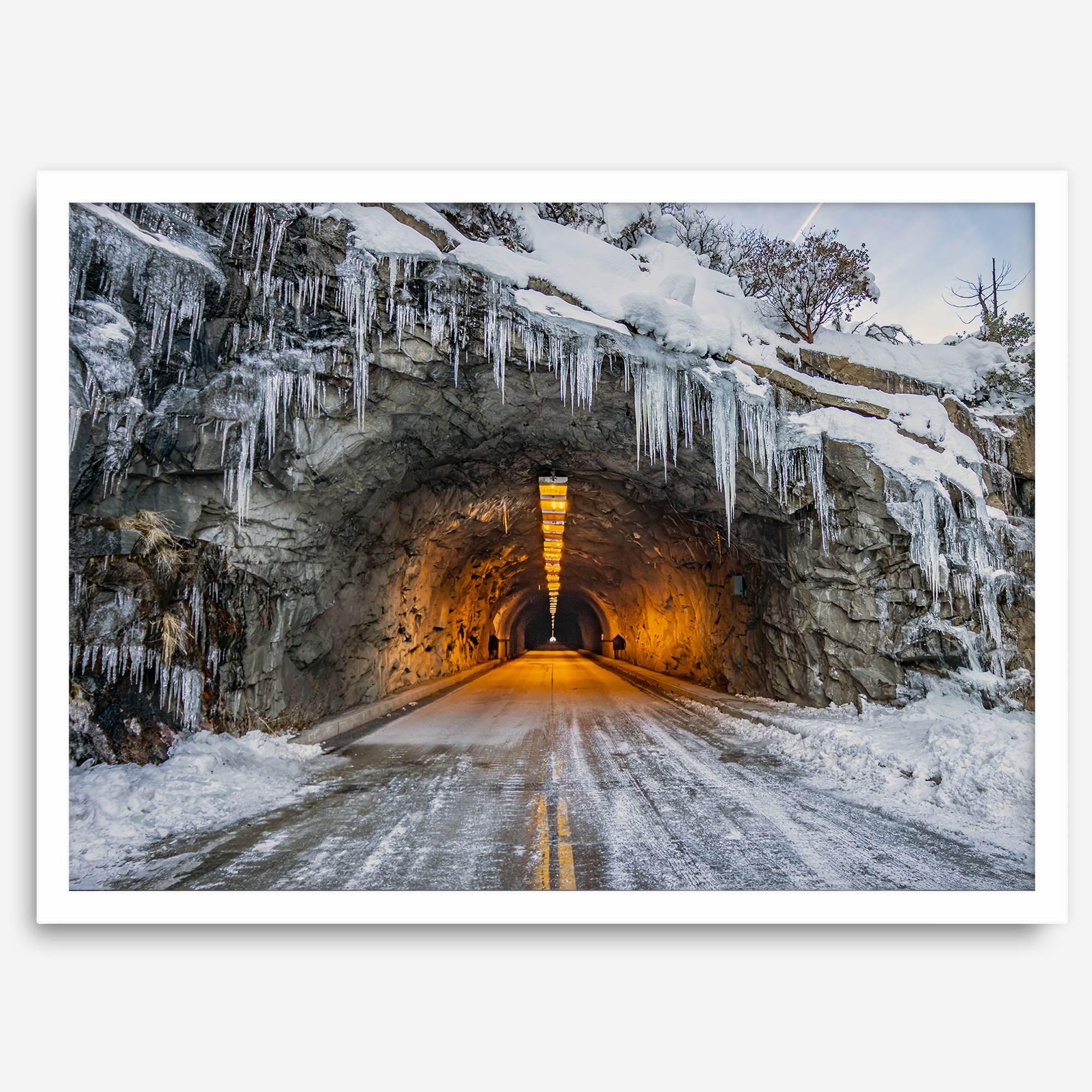 Fine Art Yosemite Mountain Print - Winter Wall Art, Yosemite National Park Art Gift, Snowy Mountains Wall Art, Western Nature Decor