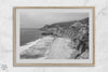 Black and white photo of Gray Whale Cove on the California Pacific Coast – fine art coastal landscape print