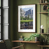 A stunning fine art print of Yosemite Falls with a reflection from Cook Meadows in Yosemite National Park.