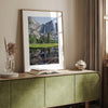 Yosemite National Park Wall Art - Large Yosemite Falls Reflection Print, Framed or Unframed Yosemite National Park Poster for Home Decor