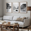 Discover the captivating beauty of Big Sur with our set of 3 black and white coastal prints. The prints feature the mesmerizing McWay Falls, the stunning Pfeiffer Beach, and the breathtaking iconic Bixby Bridge on Highway 1, California.