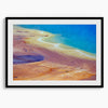A mesmerizing abstract nature print of Grand Prismatic Hot Springs in Yellowstone National Park. This stunning close-up view transforms nature into colorful textures that will look just breathtaking on any home or office wall.