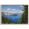 Fine Art Crater Lake Photography Print - Oregon Wall Decor, Large Framed National Park Blue Wall Art for Home Decor