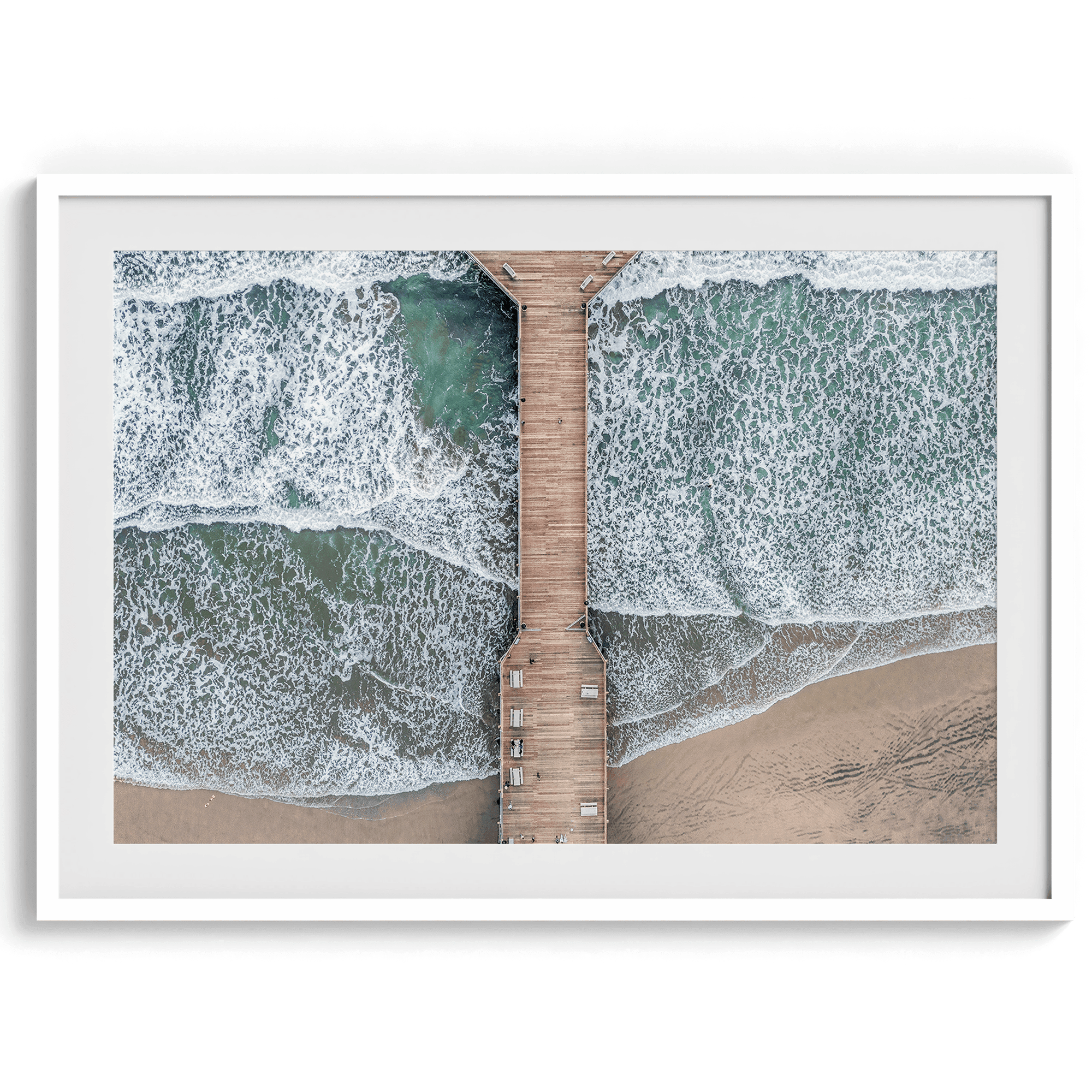 Aerial Ocean Pier - Wow Photo Art