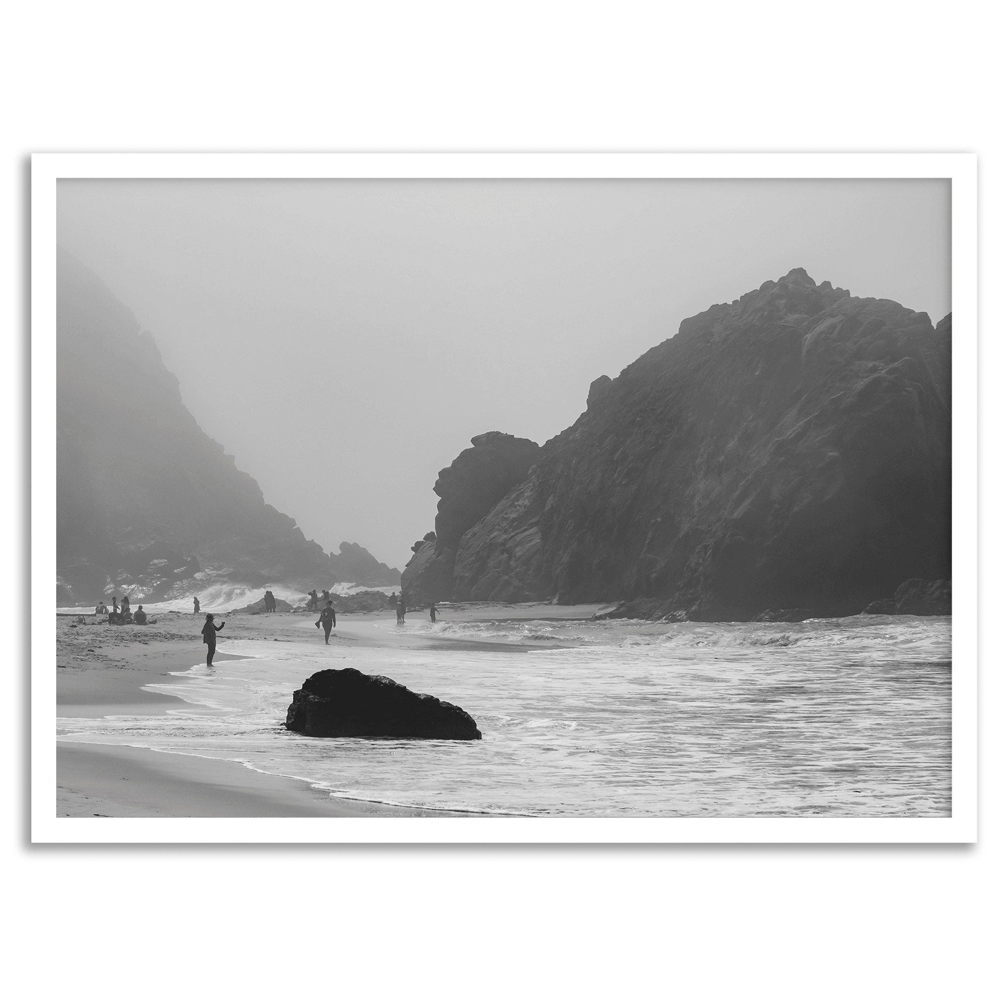 Beach-Black-and-White-Wall-Art-Big-Sur