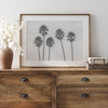 Black and White Palm Tree Fine Art Print - Minimalist Palm Trees Wall Art, Los Angeles Landscape Photography Art Print, Coastal Home Decor