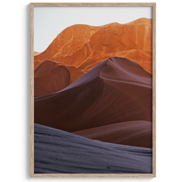 Bring the colors and textures of the Arizona desert and Antelope Canyon into your home with this unique abstract fine art desert photography print.