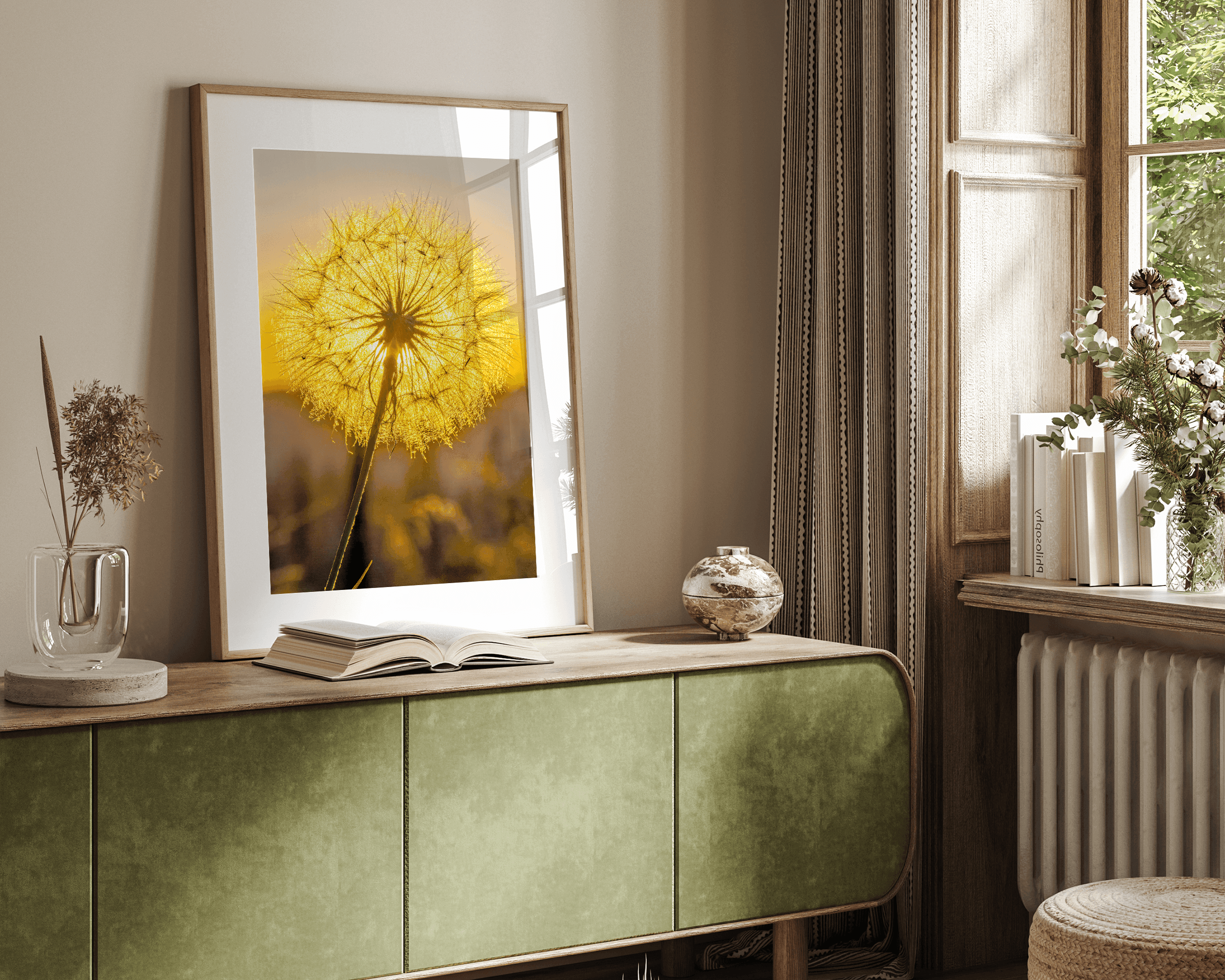 Golden Dandelion - Wow Photo Art