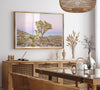 Fine art print of Joshua Tree landscape at pink and blue dusk