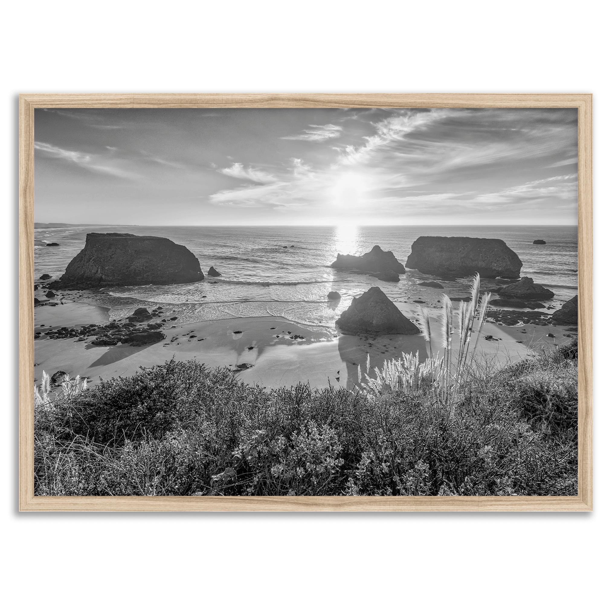 Pacific-Northwest-Black-and-White-Beach-Wall-Art-8