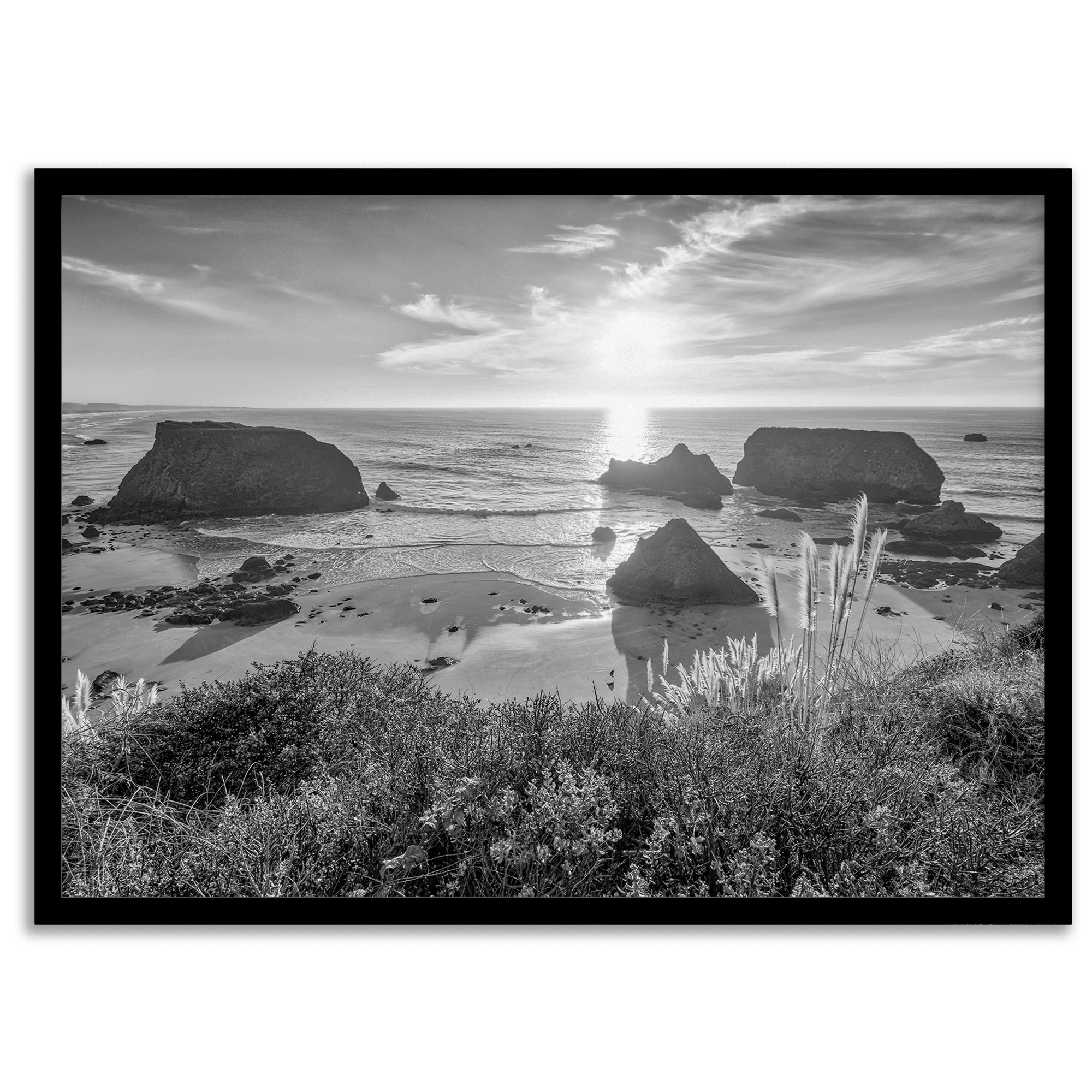 Pacific-Northwest-Black-and-White-Beach-Wall-Art-9