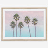 Pink Sunset Beach Palm Tree Fine Art Print - Minimalist Palm Trees Wall Art, Beach Photography Art Print, Coastal Home Decor