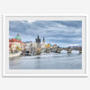Prague Wall Art featuring Charles Bridge and Old Town skyline over the Vltava River