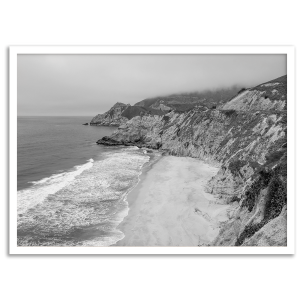 West-Coast-Beach-Fine-Art-Black-and-White-Print-10