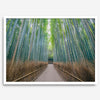 Bamboo Forest Photo wall art featuring misty path in Kyoto’s Arashiyama grove