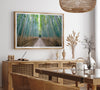 Bamboo Forest Photo wall art featuring misty path in Kyoto’s Arashiyama grove