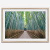 Bamboo Forest Photo wall art featuring misty path in Kyoto’s Arashiyama grove