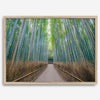 Bamboo Forest Photo wall art featuring misty path in Kyoto’s Arashiyama grove