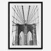 Elegant brooklyn bridge print with detailed steel structure, suited for modern office or home gallery