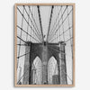 Elegant brooklyn bridge print with detailed steel structure, suited for modern office or home gallery
