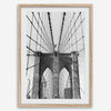 Elegant brooklyn bridge print with detailed steel structure, suited for modern office or home gallery

