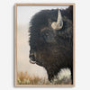 Fine art buffalo print from Yellowstone, showcasing earthy tones and western-inspired composition.