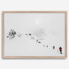 Denali Alaska snow mountain photography - fine art winter landscape print in modern Scandi style.