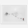 Denali Alaska snow mountain photography - fine art winter landscape print in modern Scandi style.