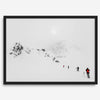 Denali Alaska snow mountain photography - fine art winter landscape print in modern Scandi style.