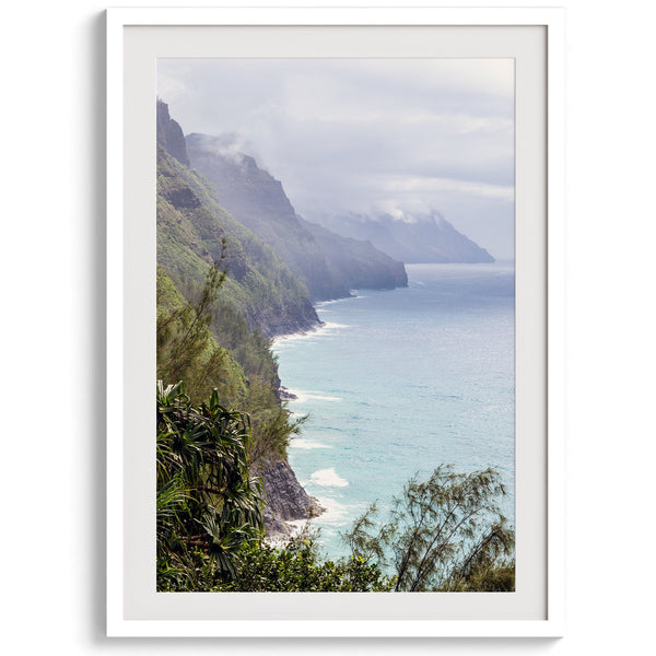 Kauai Wall Art - Na Pali Coast Tropical Landscape Vertical Print