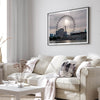 London Eye photography wall art featuring London skyline and sunset light