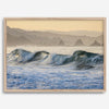 A fine art Ocean print showcasing water waves crashing in the ocean. this beach-themed wall art will make you want to jump into the waves every time you look at it. Taken in Bodega Bay, California.