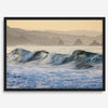 A fine art Ocean print showcasing water waves crashing in the ocean. this beach-themed wall art will make you want to jump into the waves every time you look at it. Taken in Bodega Bay, California.