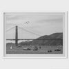 Jet Fighters Over Golden Gate Bridge - Unframed or Framed San Francisco Art Print -  Blue Angels SF Art Poster for Home Decor