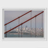 San Francisco Skyline Through the Golden Gate Bridge Fine Art Print, San Francisco Wall Art, SF Photography Poster for Office or Home Decor
