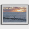 Ocean Surfer Fine Art Photography Print - California Coastal Surf Wall Art, Unframed or Framed Beach Sunset Poster for Home Decor